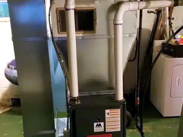 New furnace with sealed ductwork